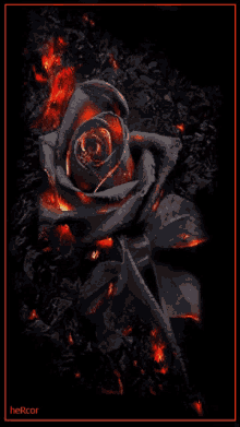 Gif animé gothique rose